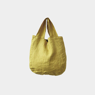 Pontoise green &amp; yellow, linen bag