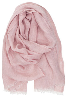 Halaus light rose, wide linen scarf