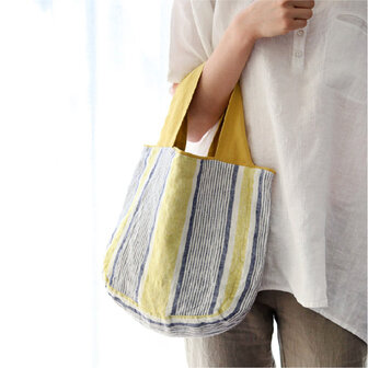 Pontoise yellow, linen bag