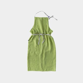 Manon Lettuce green, linnen schort