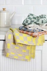 Koodi green-mint, linen kitchen towel