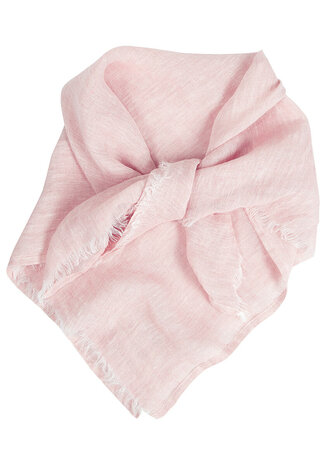 Hali light pink, small linen scarf