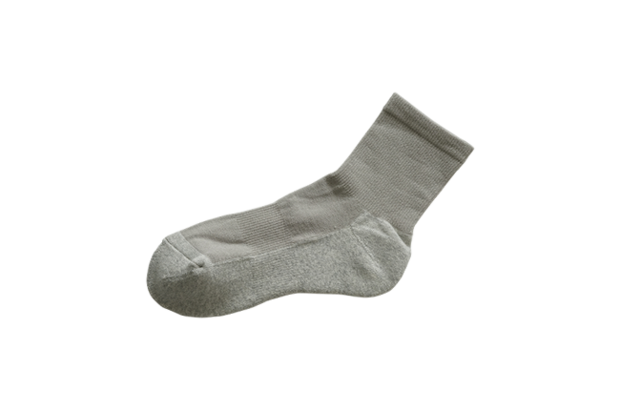 Cotton socks with cotton-cashmere pile light grey