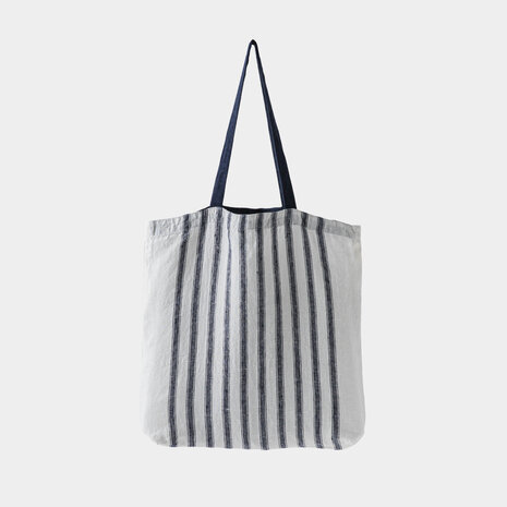 Halage, dark blue, linen tote bag